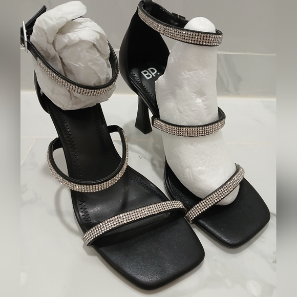 Nordstrom Rack BP. Jessa Ankle Strap Sandal Size 8.0 Rhinestones NWT - Picture 2 of 14